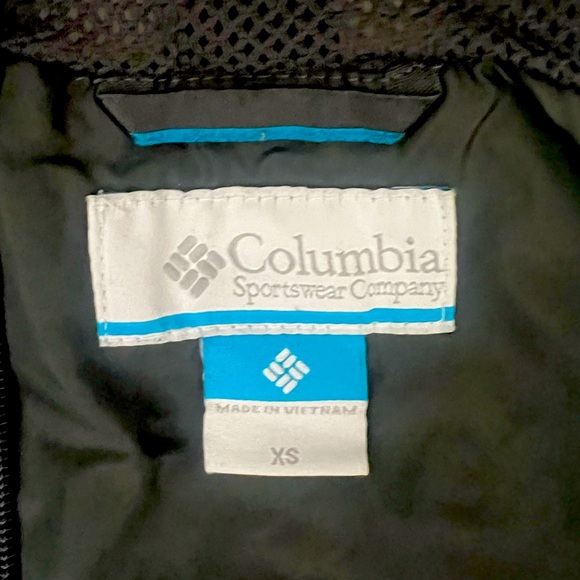 Columbia waterproof kids unisex black rain jacket size XS 5/6 - Picture 5 of 5